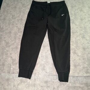 Nike Dri-FIT Black Jogger Sweatpants Mens Large Tapered Leg Athletic Pants